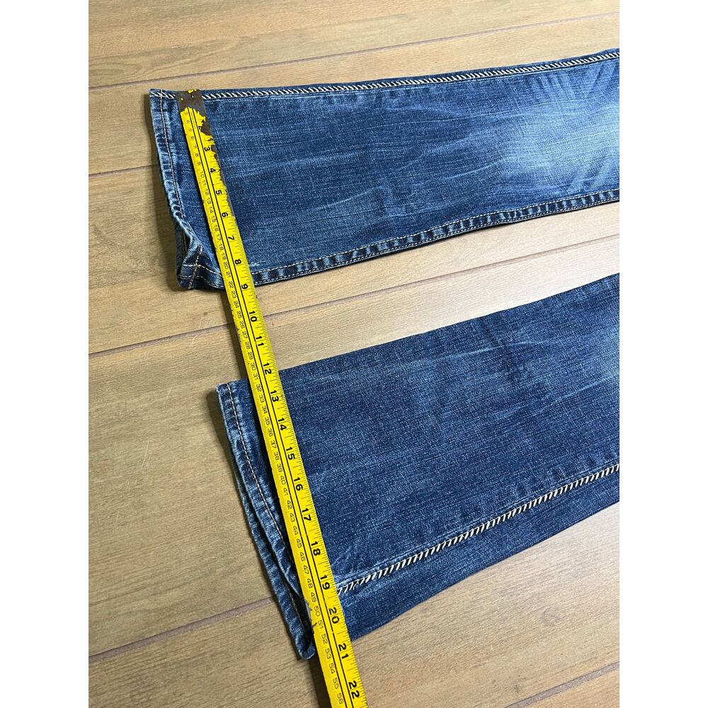 Express Jeans Women’s Sz 8r boot Low rise Distressed Embroidered Y2K 30x31 - Picture 9 of 13
